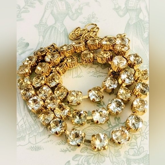 45 Total Carat (TCW) Genuine Prasiolite Green Amethyst in Gold Plated Necklace - Picture 1 of 7